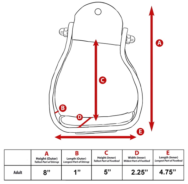 Tahoe Tack Angled Engraved Knee Relief Western Show Stirrups