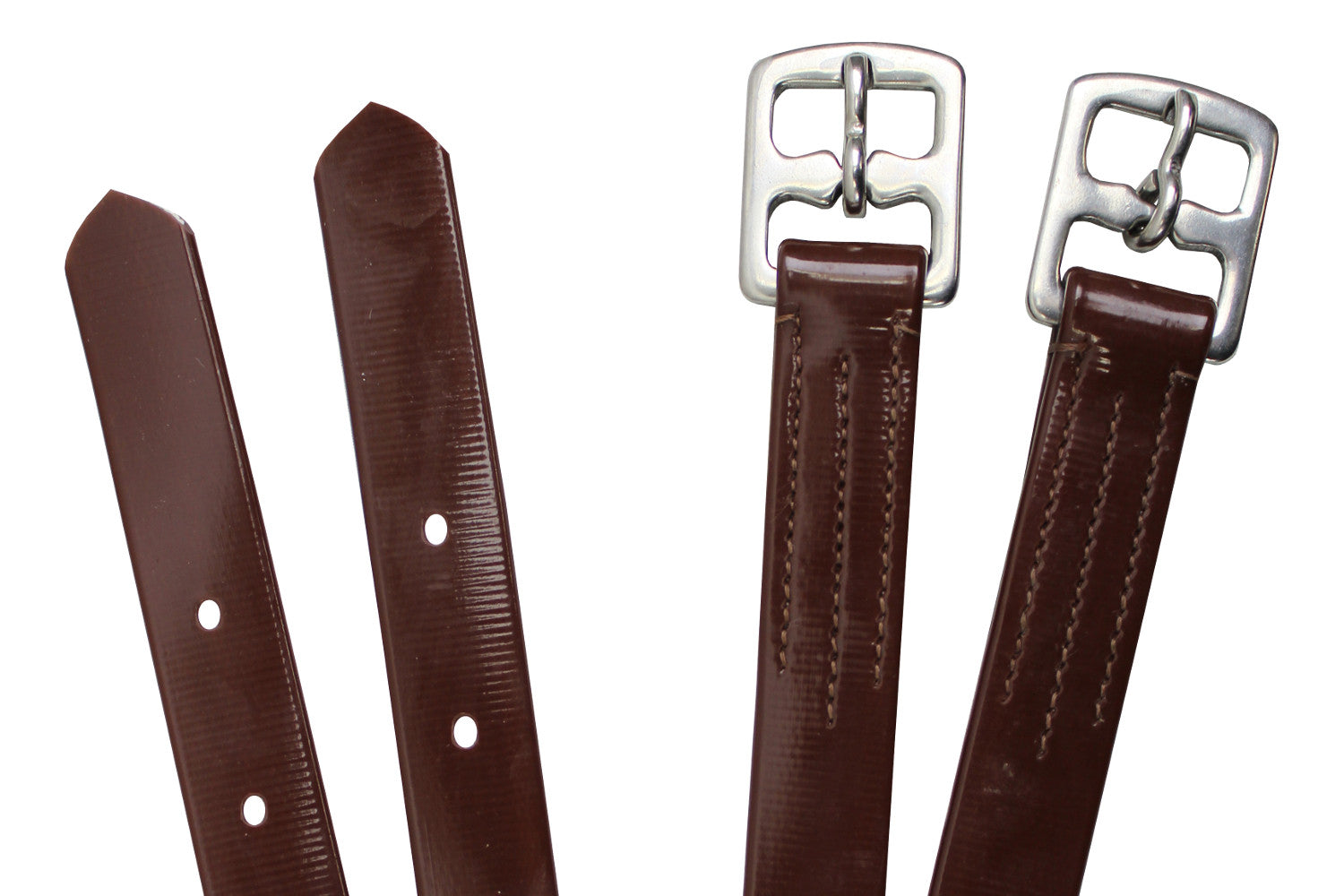 Paris Tack Flex-Webb Bio English Stirrup Leathers Close Up