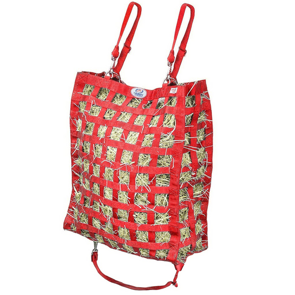 Red four sided hay bag