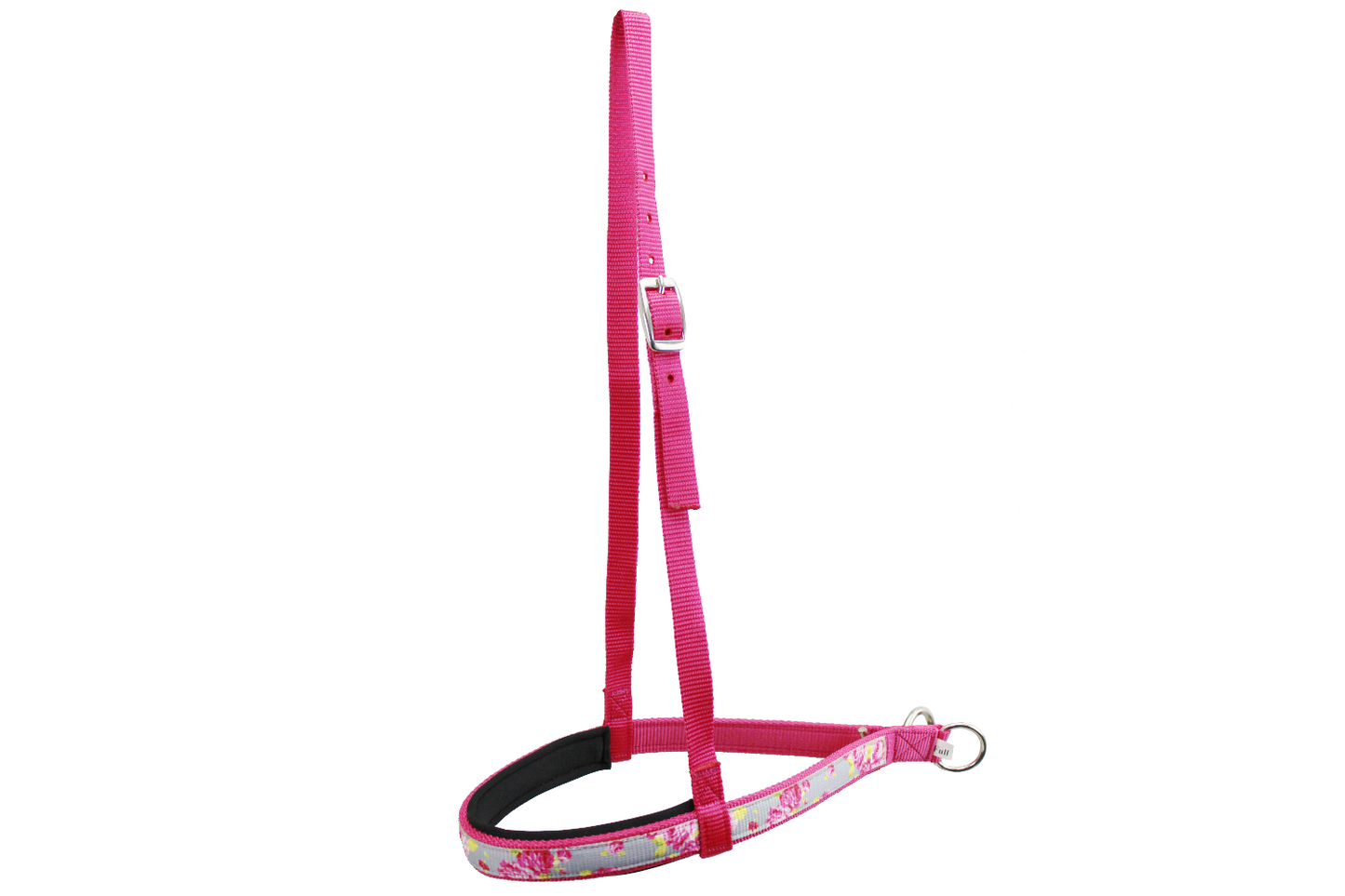 Tahoe Tack Patterned Overlay Nylon Padded Western Noseband for Horses Available in Pink Color