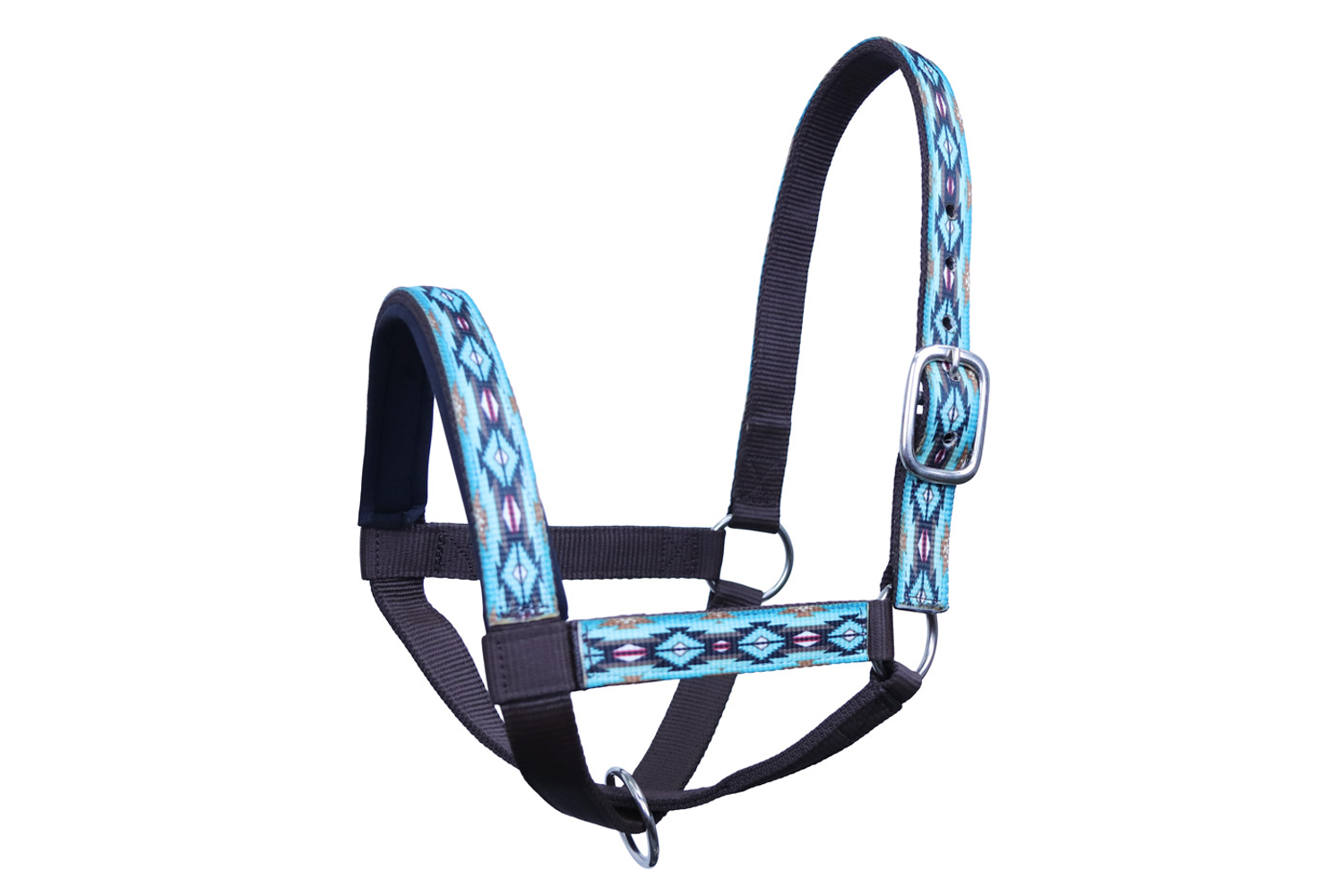 Double Layer Nylon Figure-8 Cattle Halters blue