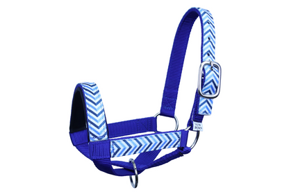 Double Layer Nylon Figure-8 Cattle Halters blue main