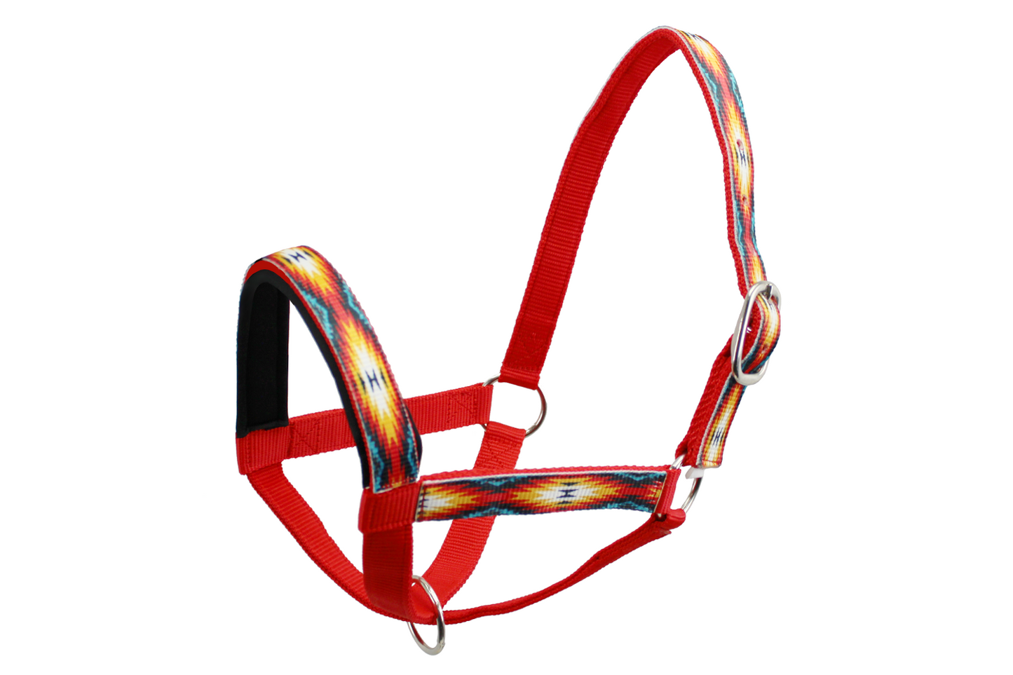 Double Layer Nylon Figure-8 Cattle Halters Red