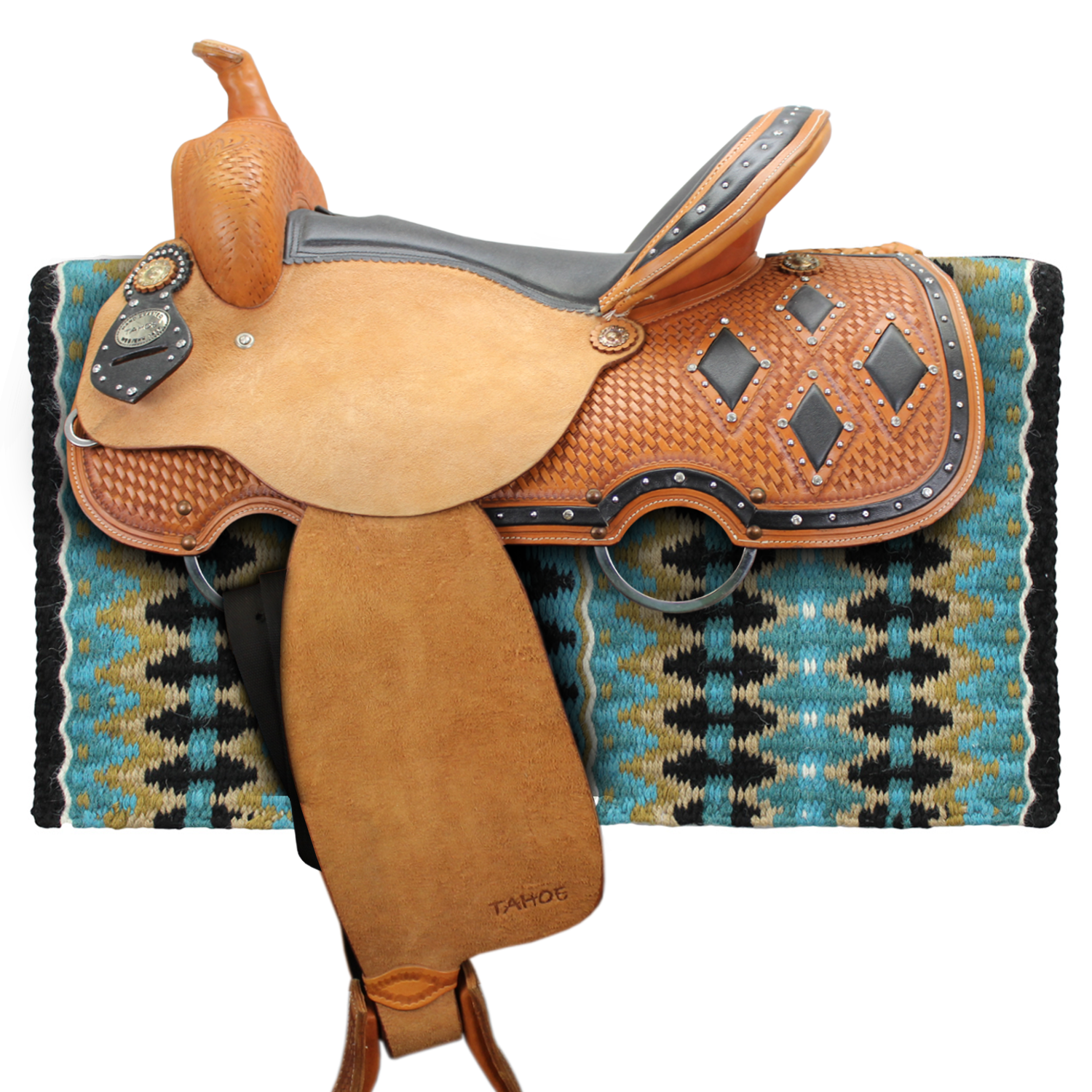 Tahoe Tack 34" x 38" Reya New Zealand Wool Western Show Saddle Pad  Blanket