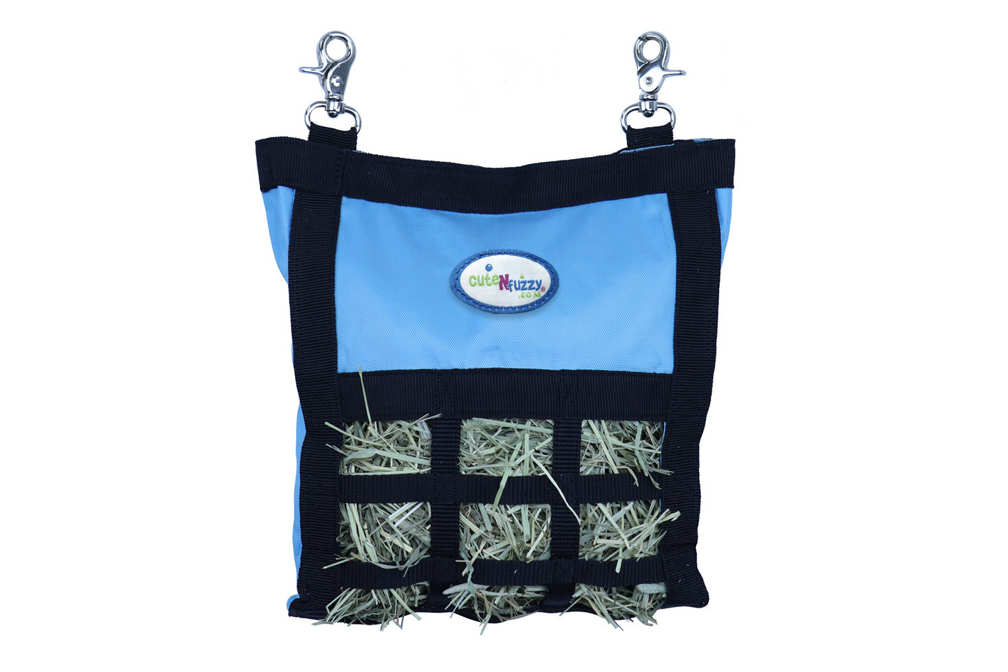 CuteNfuzzy Small Hay Bag for Guinea Pigs and Rabbits with Super Tough Bottom - Blue Color Main Image