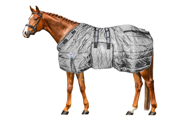Derby Originals Nordic Tough Closed Front 420D Water Resistant Reflective Winter Horse Stable Blanket 200g Medium Weight
