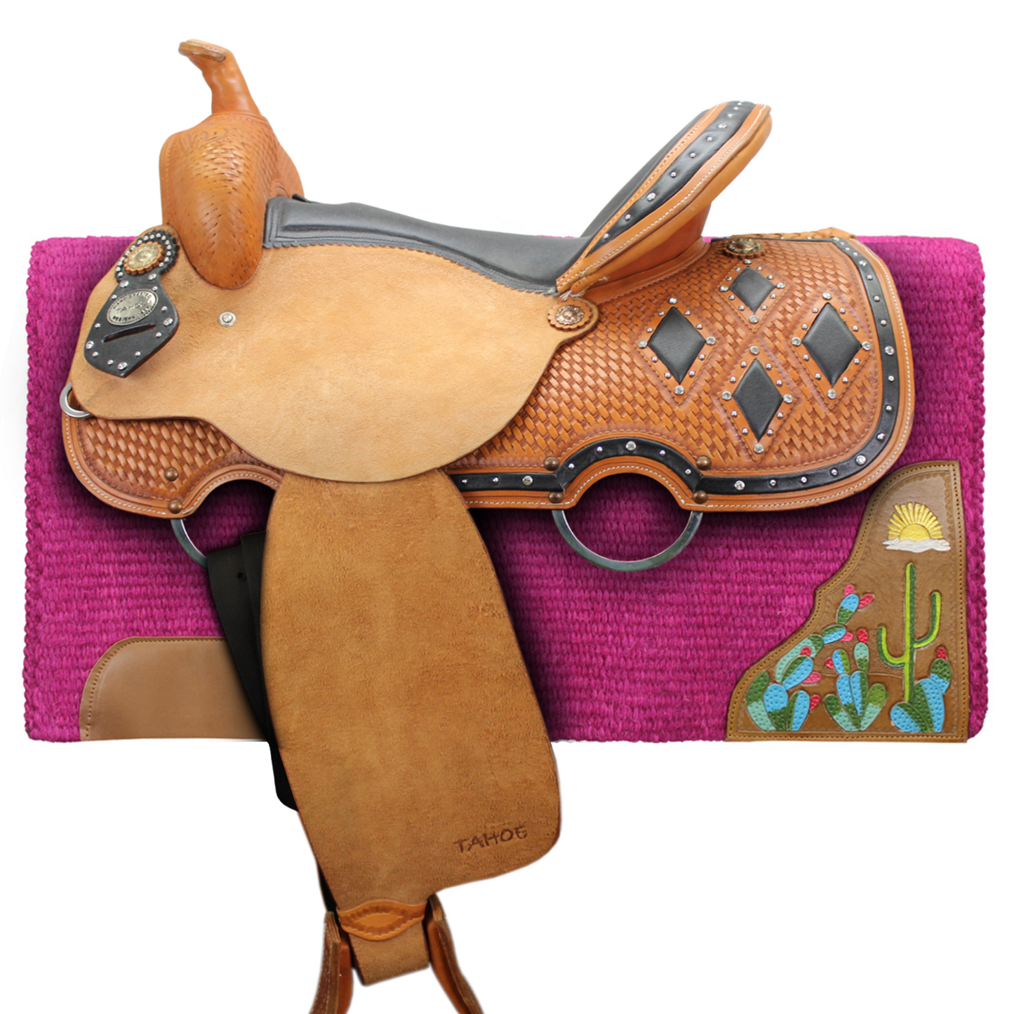 Solid New Zealand Wool Western Saddle Blanket