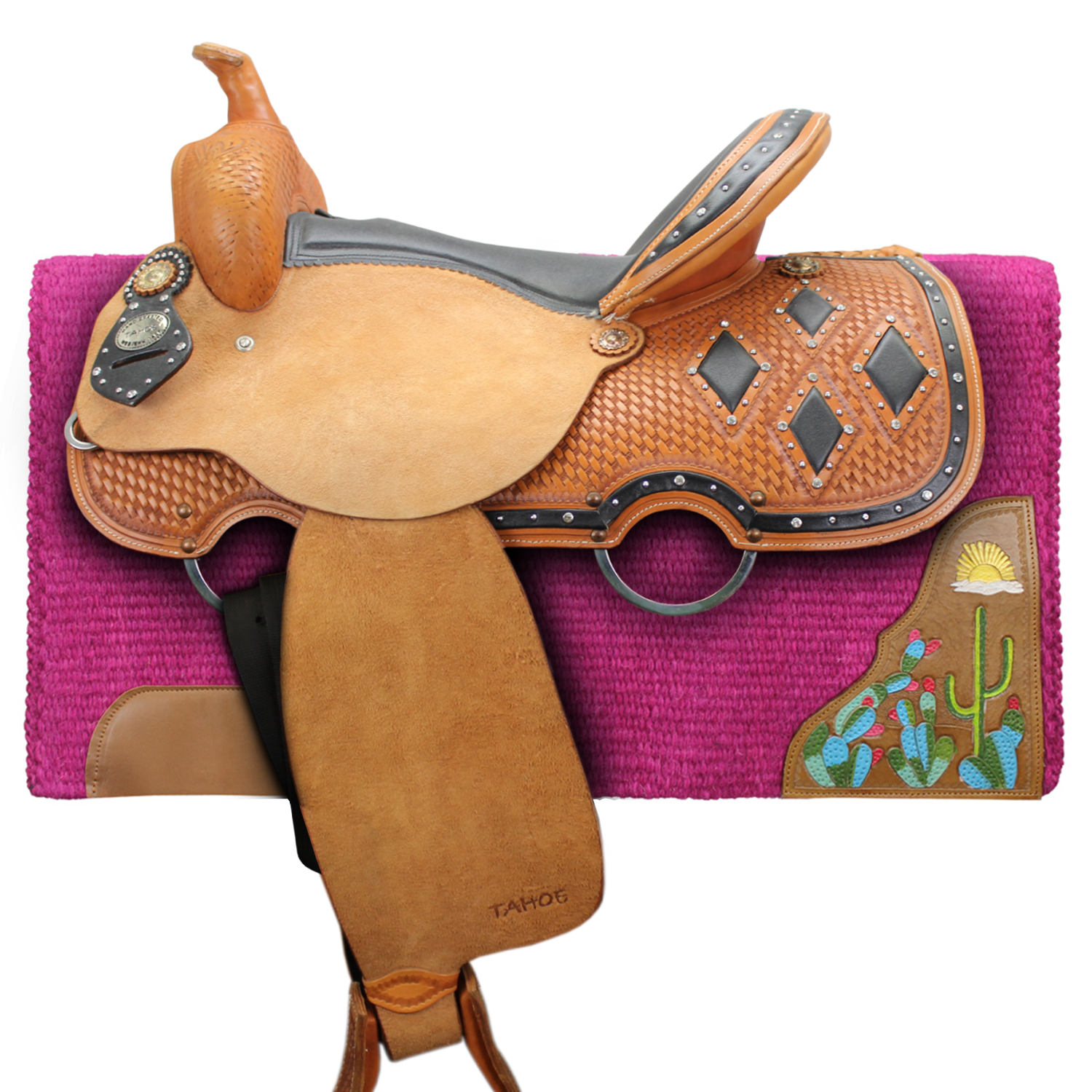 Solid New Zealand Wool Western Saddle Blanket