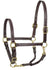 Derby Originals American Elegance Series - Convertible Double Stitch Leather Grooming Full Horse Halter - USA Leather
