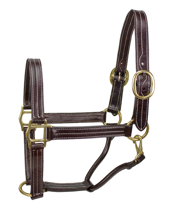 Derby Originals American Elegance Series Triple Stitch Leather Halter - USA Leather