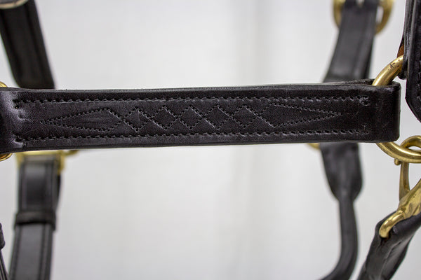 American Elite Fancy Stitch Padded Adjustable Halters