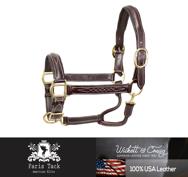 American Elite Fancy Stitch Padded Adjustable Halters