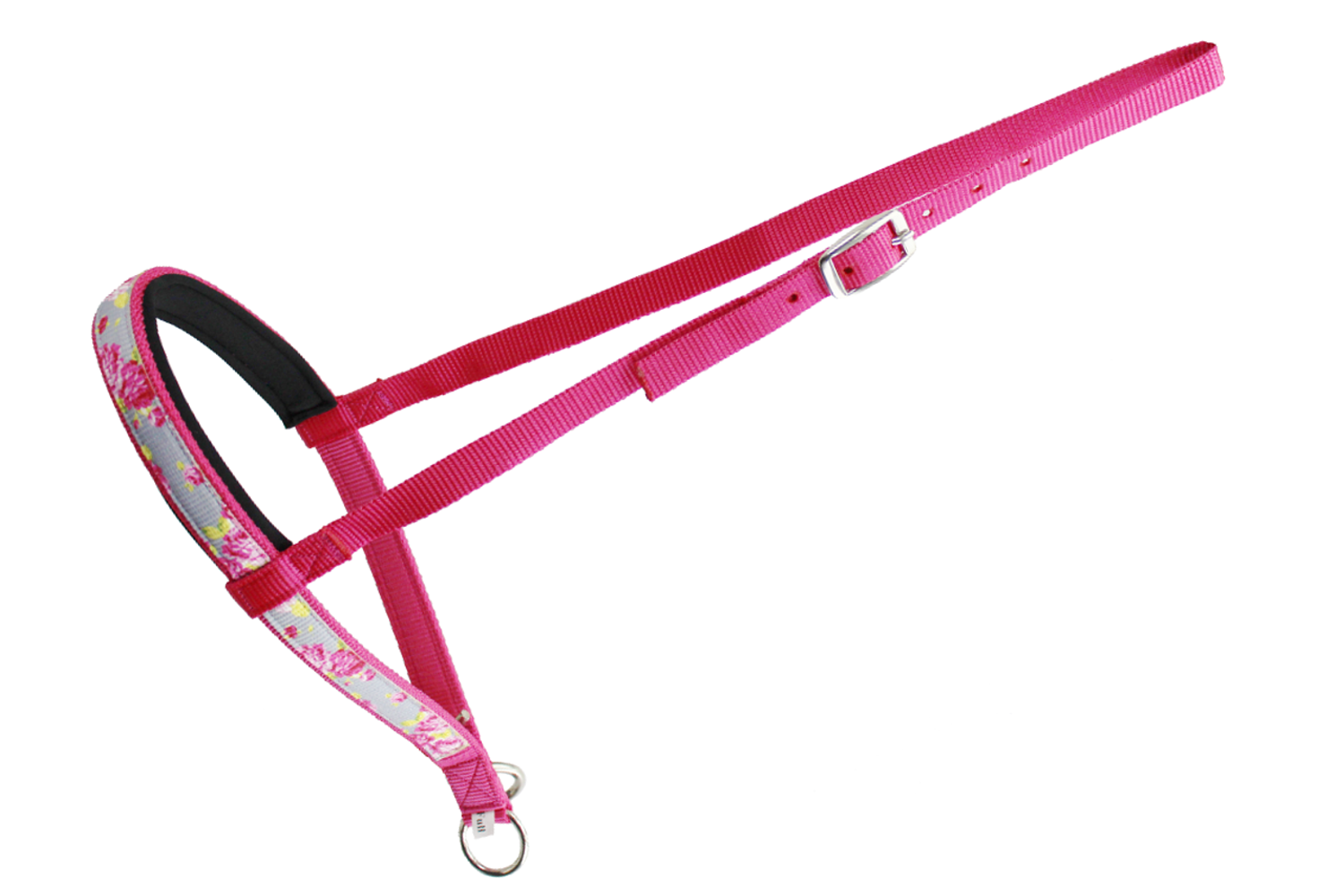 Patterned Overlay Nylon Padded Western Noseband for Horses 