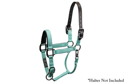 Derby Originals Double Stitched Leather Breakaway Halter Replacement Crown  full view