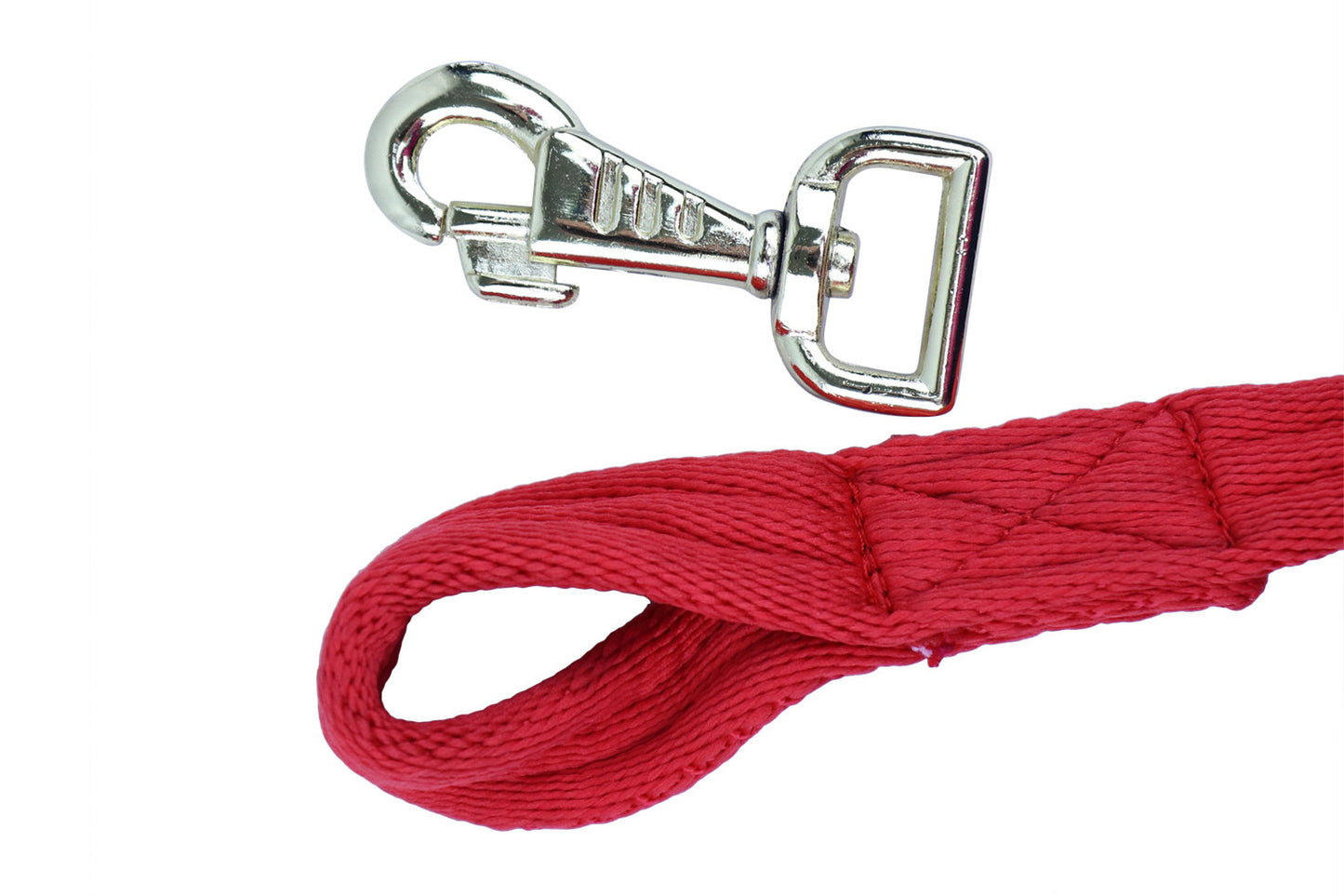 Derby Originals 7’ and 10’ Premium Softgrip Cotton Lead Ropes Lot of 2 with Replaceable Snap  Red color