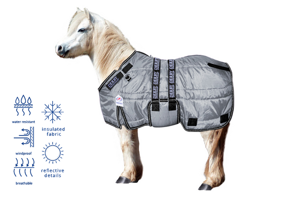 Derby Originals Nordic Tough Closed Front 420D Winter Mini Horse and Pony Stable Blanket 200g Medium Weight