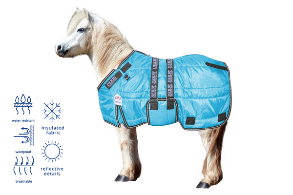 Derby Originals Nordic Tough Closed Front 420D Winter Mini Horse and Pony Stable Blanket 200g Medium Weight