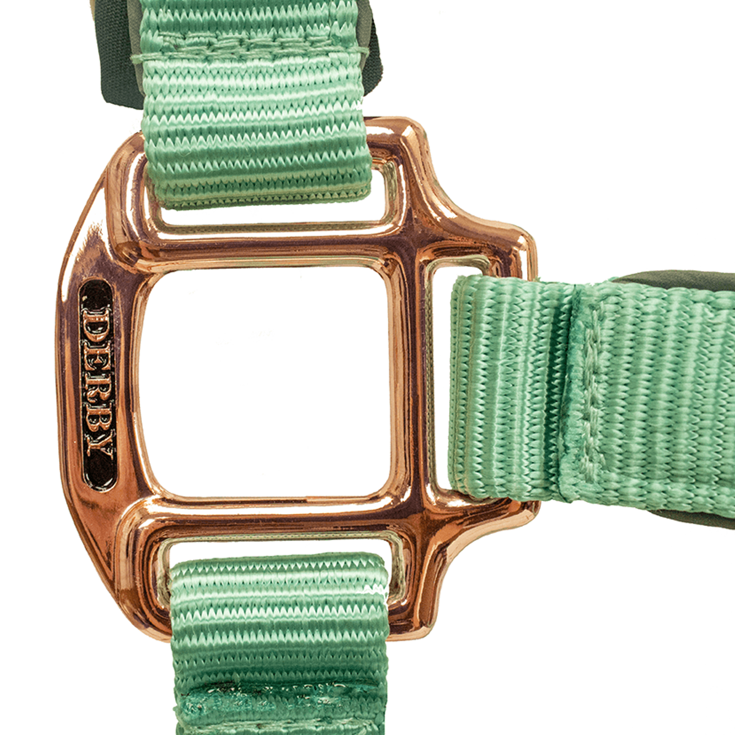 Derby Originals Reflective Safety Stable Horse Halters Rose Gold Buckle