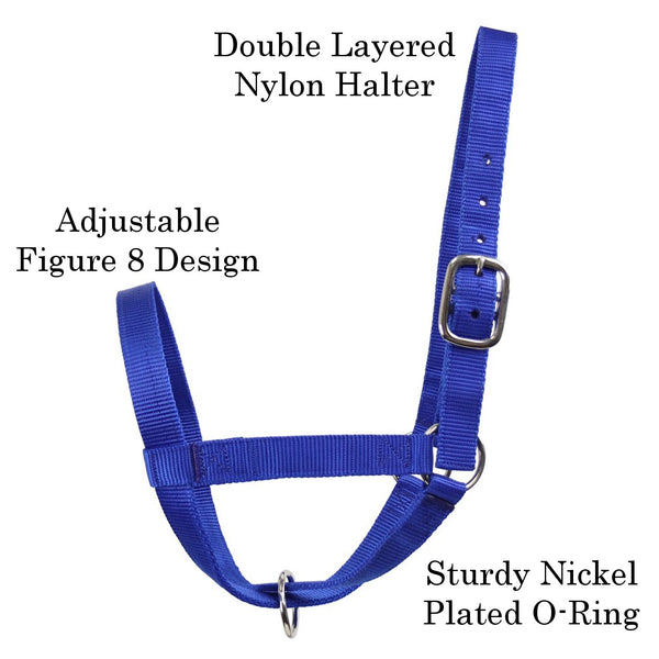 Derby Originals Adjustable Nylon Livestock Cattle Halters