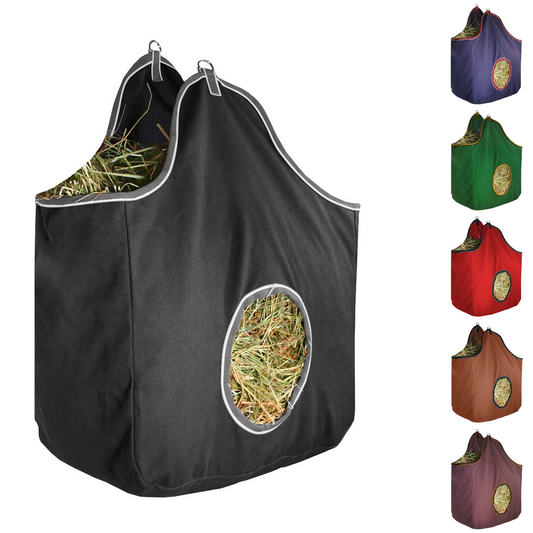 Diameter Circular Opening Canvas Hay Bags for Horses and Livestock Fits