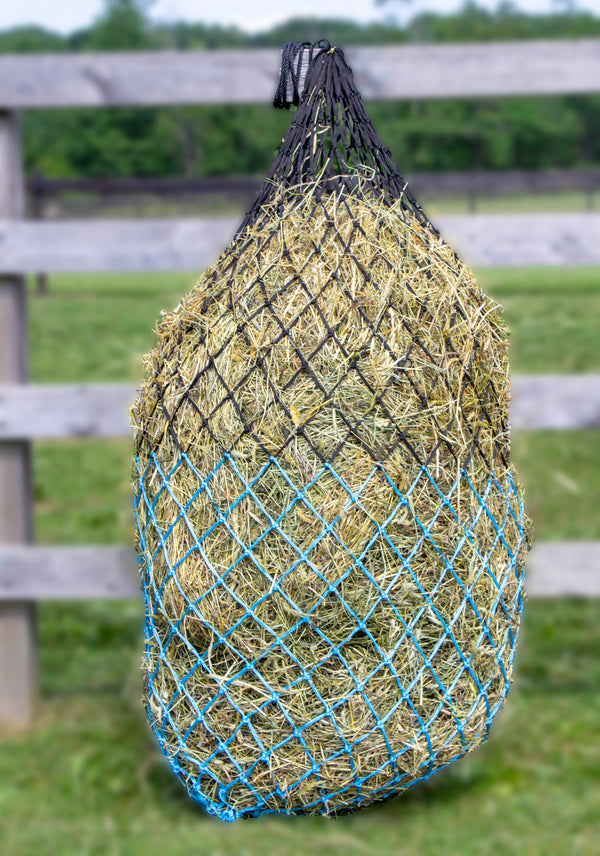Derby Originals 56” Superior Slow Feed Soft Mesh Hanging Hay Net for Horses - Set of 2