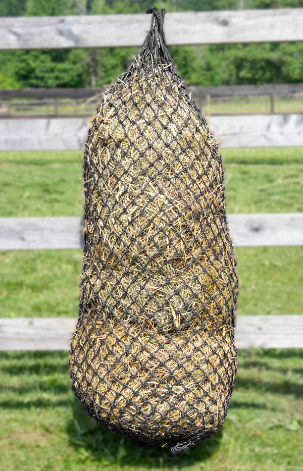 Derby Originals 56” Ultra Slow Feed Hay Nets for Horse 1.5" Holes Hold 8 Flakes