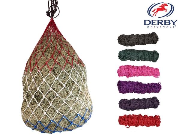 Derby Originals 42” Eager Feeder Slow Feed Hanging Hay Net for Horses