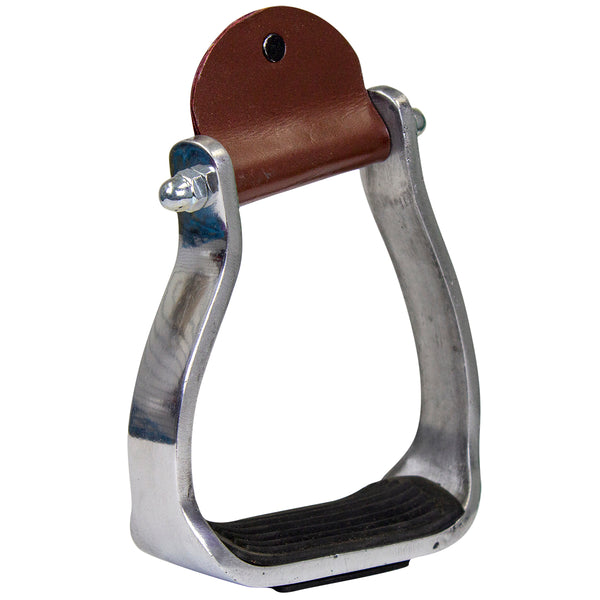 Tahoe Tack Angled Engraved Knee Relief Western Show Stirrups