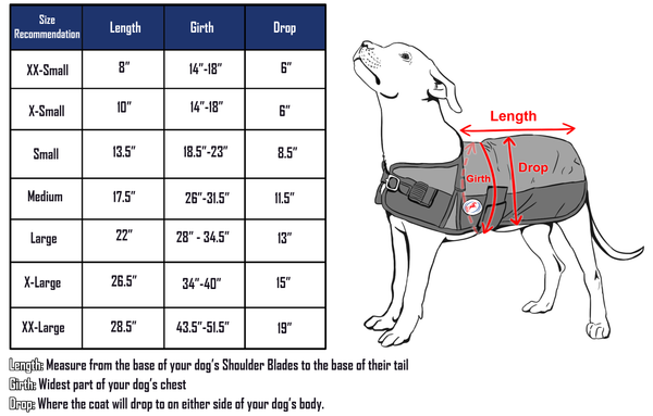 Derby Originals Horse Tough 600D Ripstop Waterproof Winter Dog Coat 150g Medium Weight