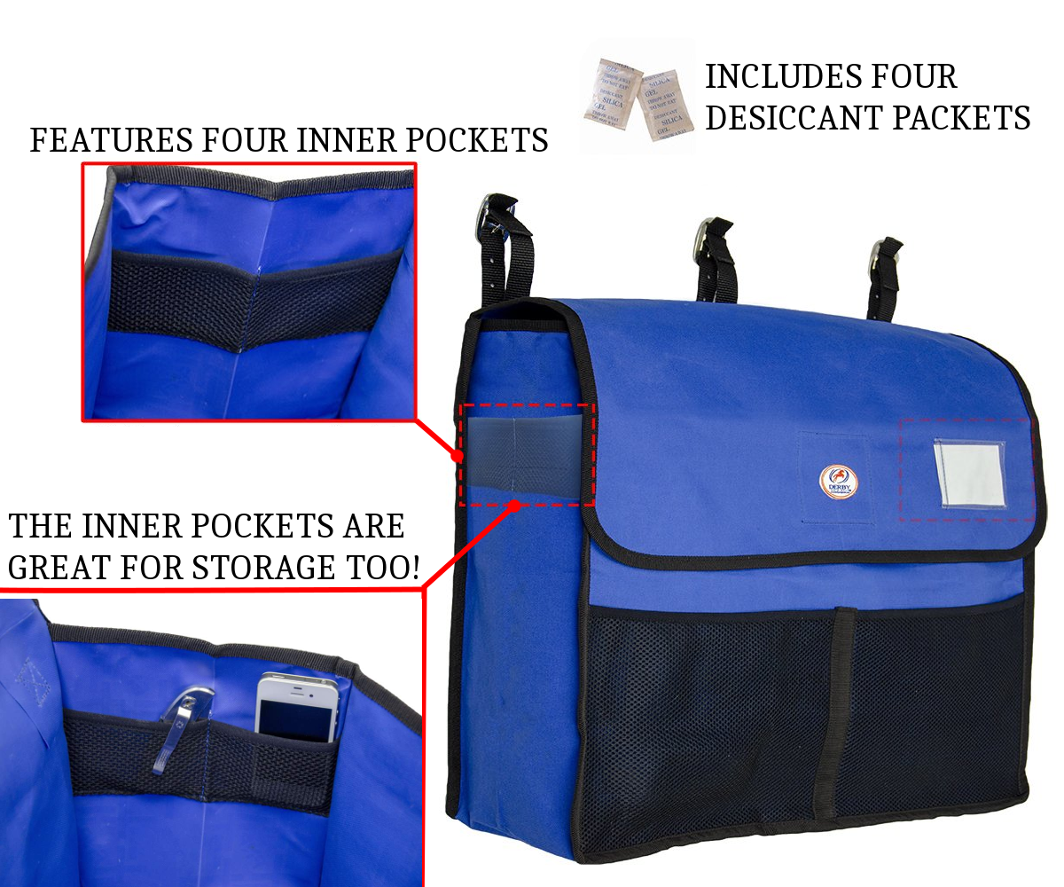 Derby Originals Premium Horse Blanket Storage Bag with Mesh Pockets Includes Four Desiccant Pouches to Keep Blankets Fresh