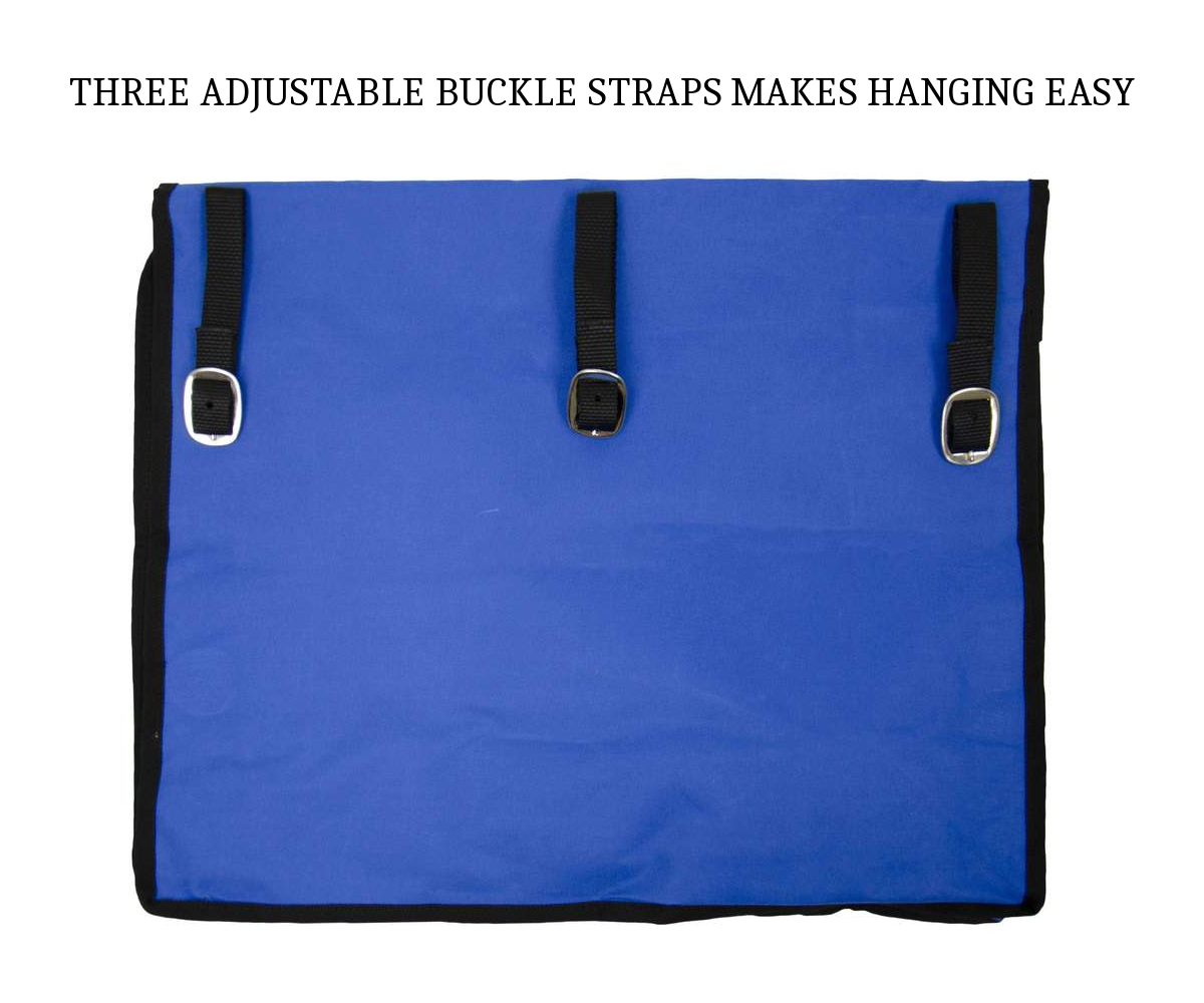 Blanket Storage Bag with Mesh Pockets