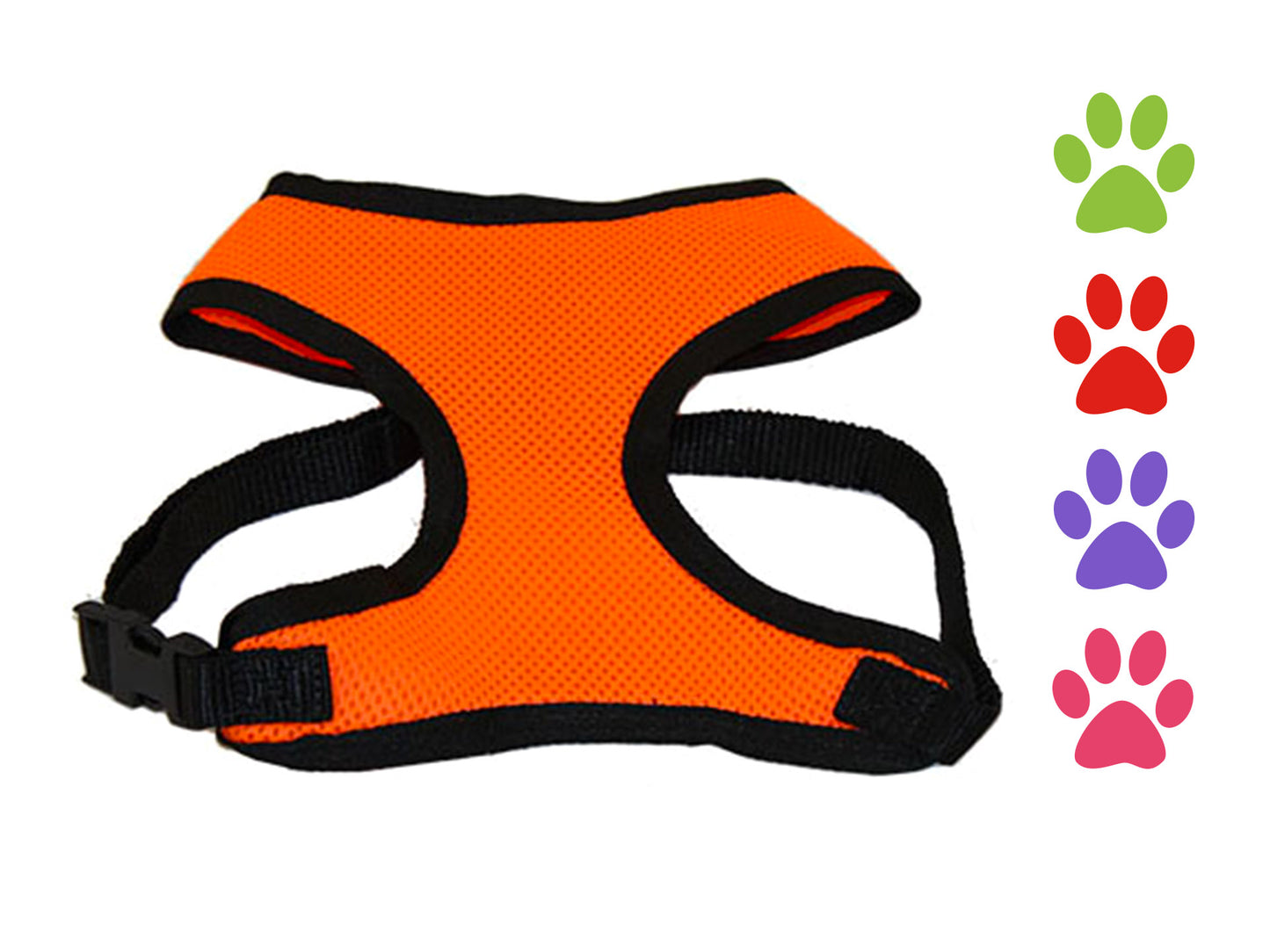 Comfort Mesh Dog Harness by cuteNfuzzyÂ® with Paw Color