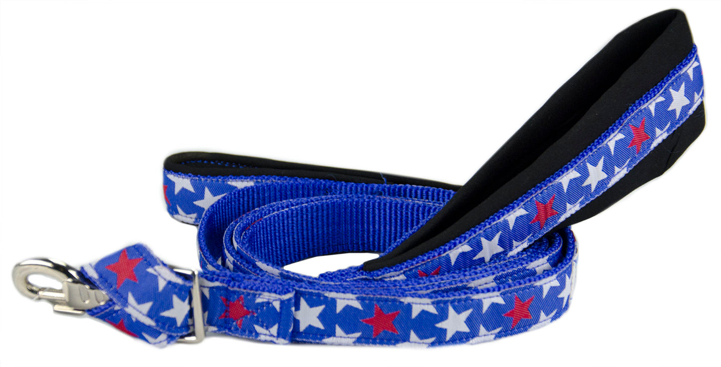  Double Handle Patterned Dog Leash with Warranted Snap 
