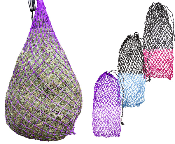 Derby Originals 56” Superior Slow Feed Soft Mesh Hanging Hay Net for Horses - Set of 2