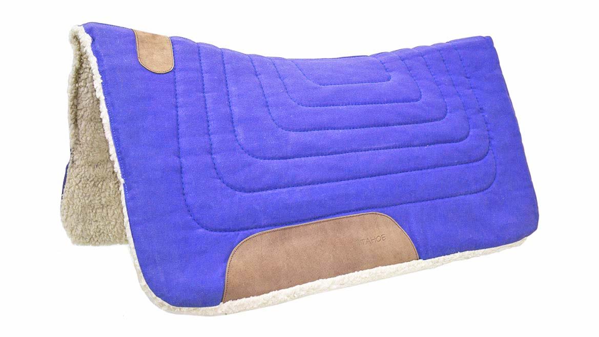 Tahoe Tack Contour Cut Canvas Saddle Pad 3 Layers 