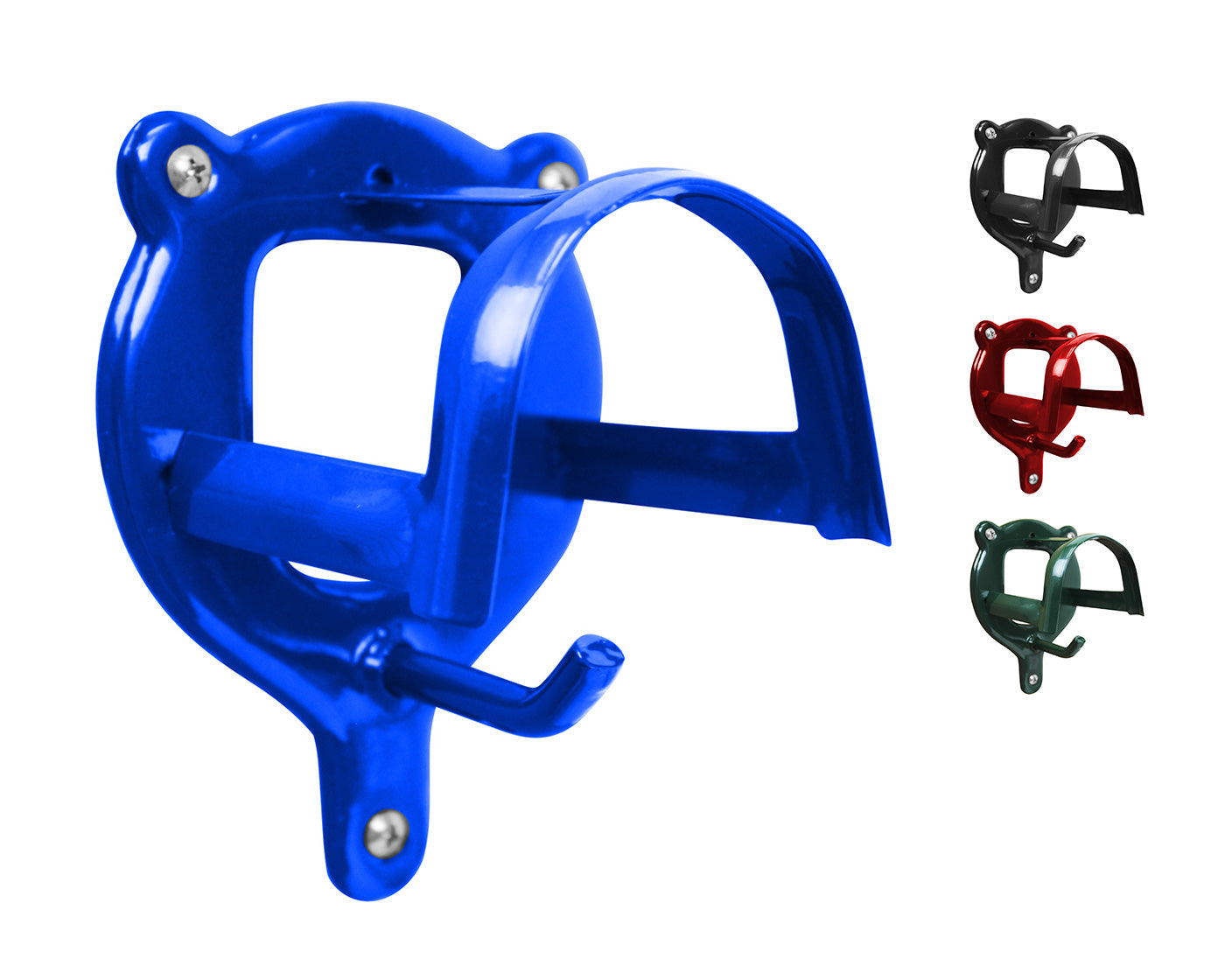Derby Bridle Holders Brackets Vinyl Covered Blue main