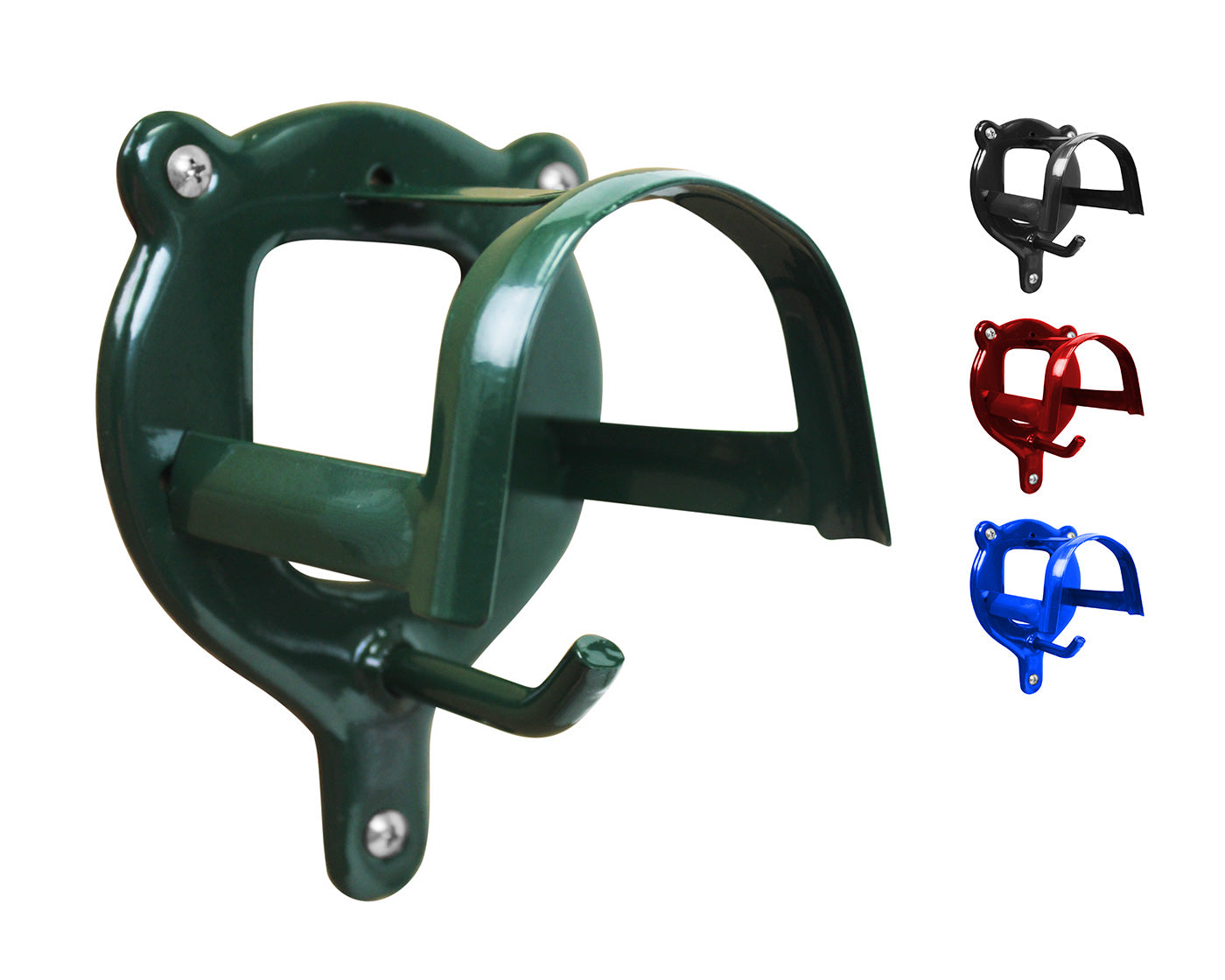 Derby Bridle Holders Brackets Vinyl Covered Green color