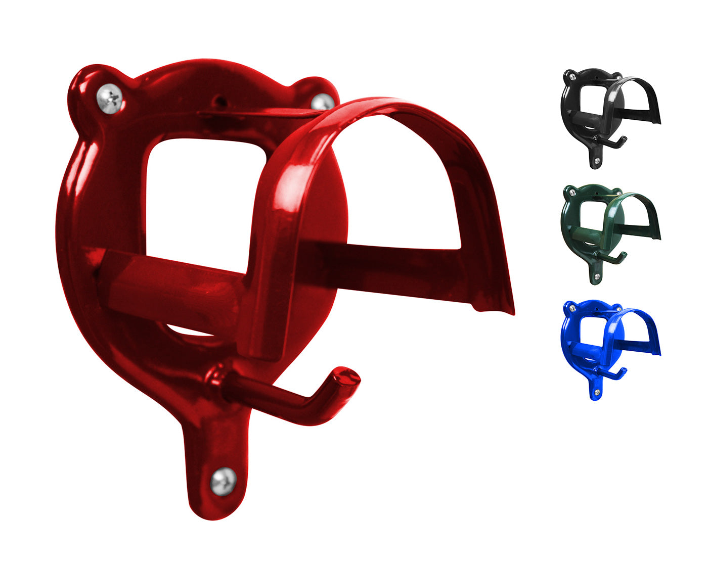 Derby Bridle Holders Brackets Vinyl Covered Red main