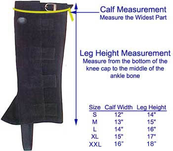 Suede Half Chaps with Velcro Closures Super Sale