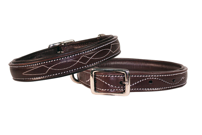 Designer leather sales dog collars