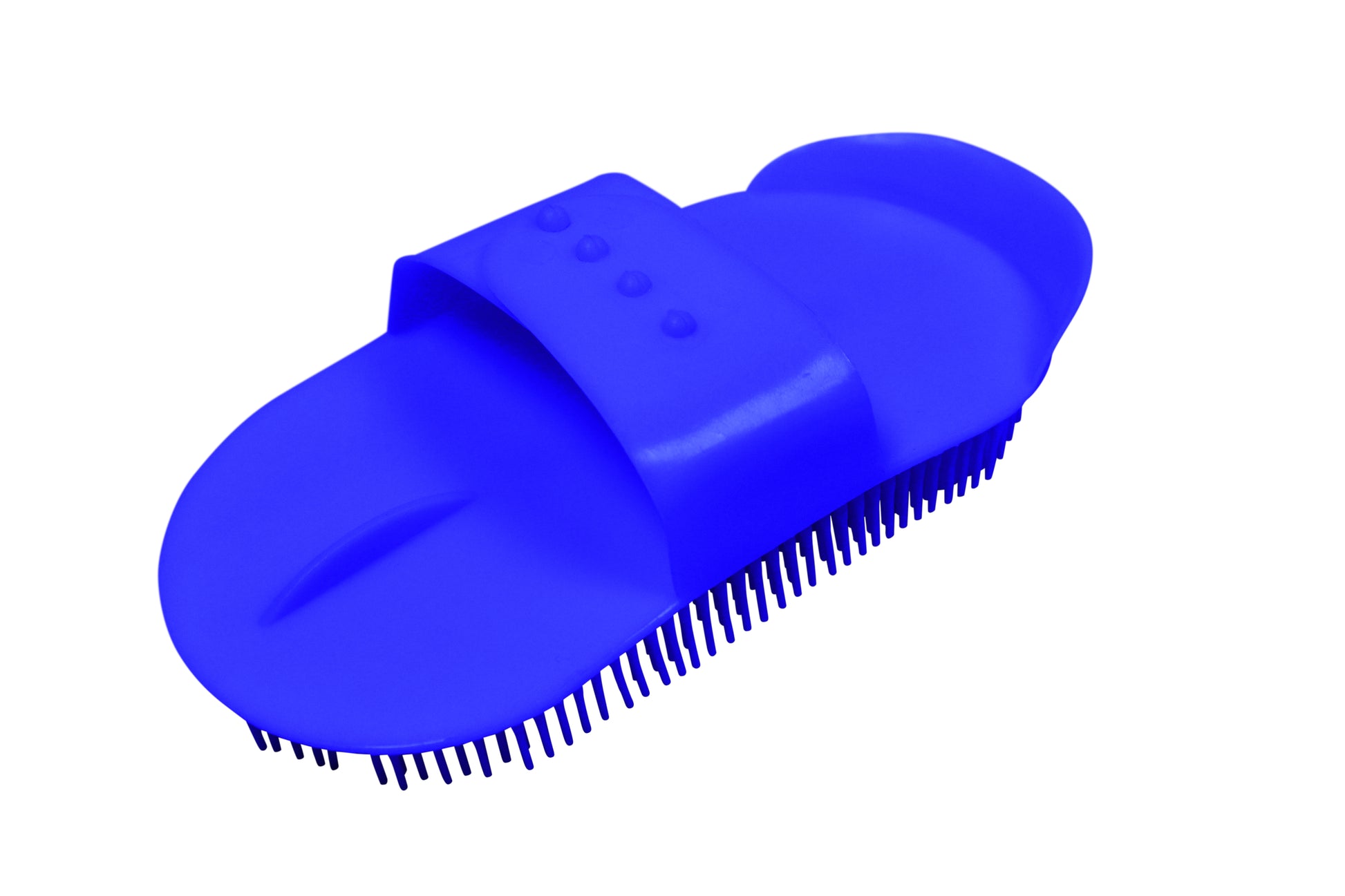 Derby Originals Horse Bathing Plastic Curry Comb Blue Main