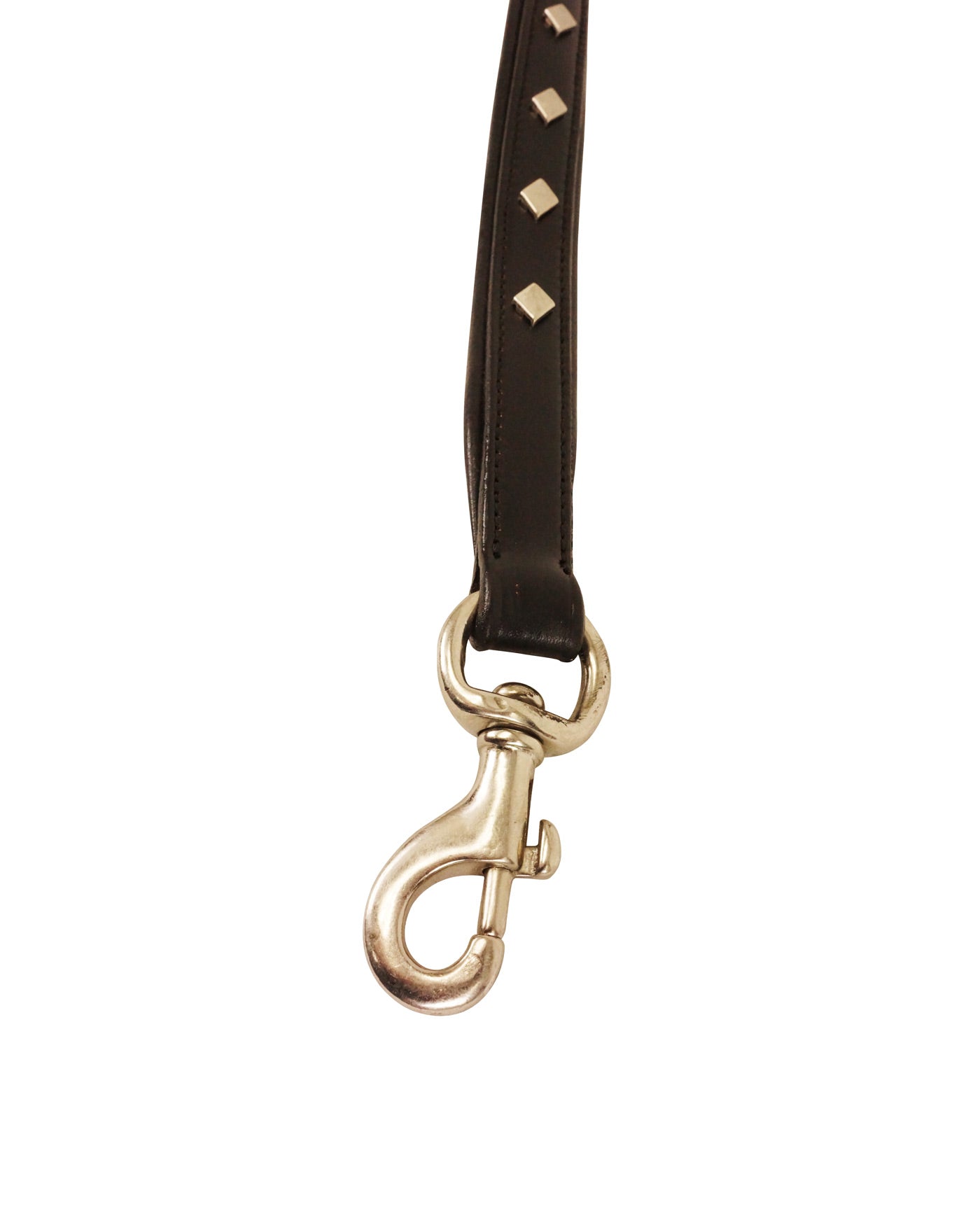 Derby Dog Designer Series Leash with Padded Handle and Diamond Shaped Studs USA Leather Clasp
