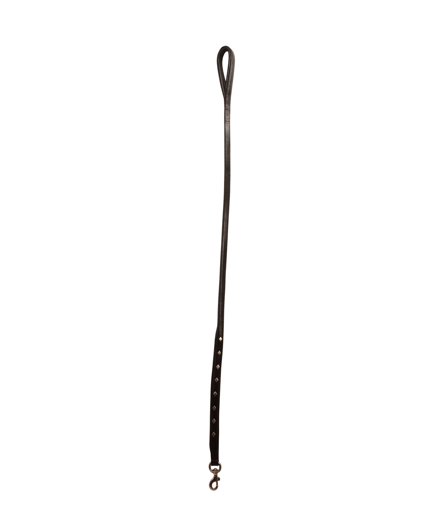 Derby Dog Designer Series Leash with Padded Handle and Diamond Shaped Studs USA Leather Strap