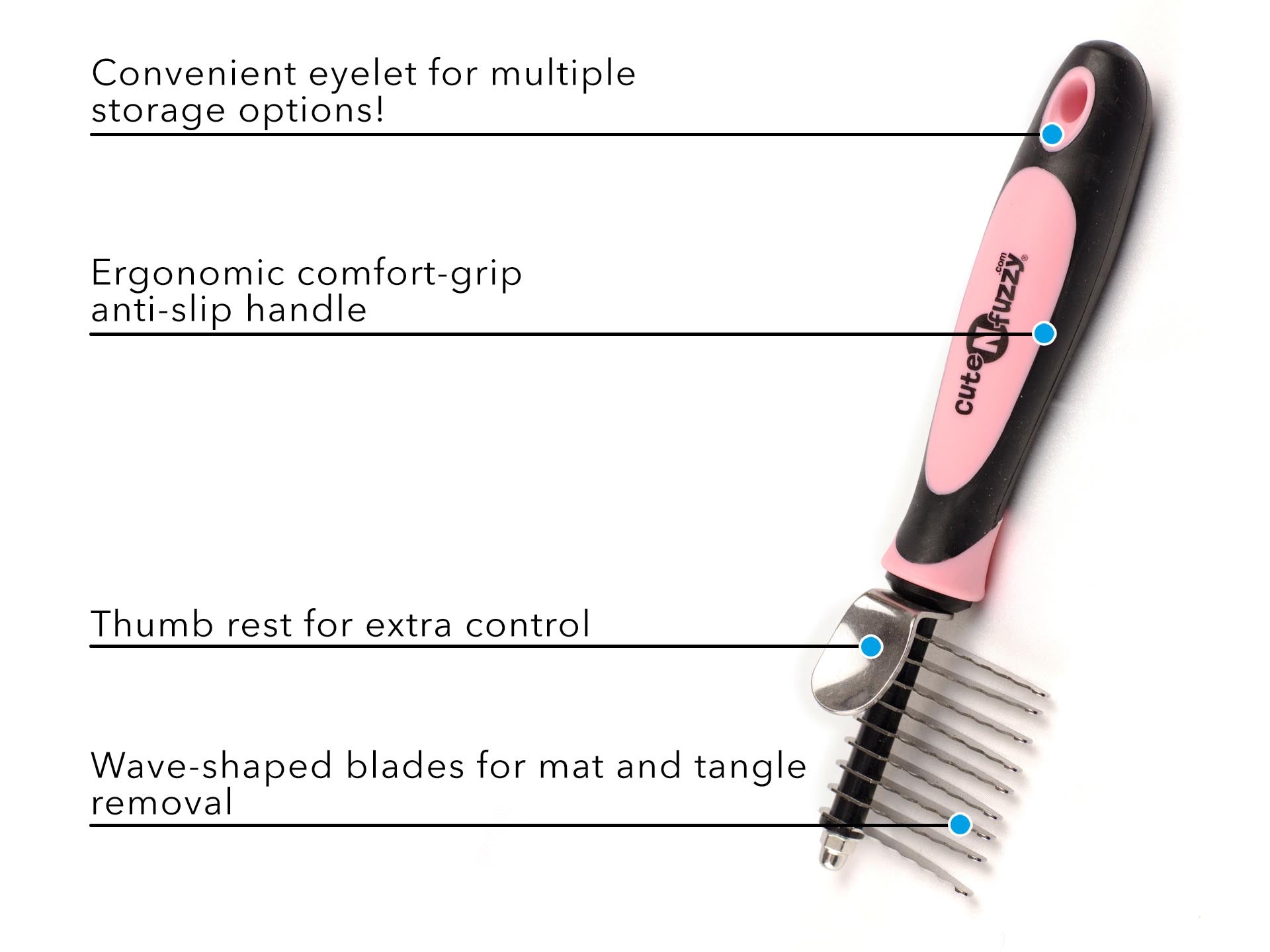 Pet Dematting Comb by cuteNfuzzy®