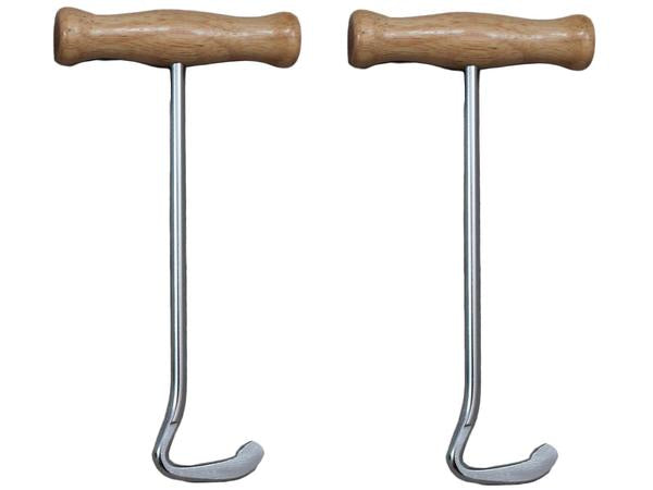 Derby Boot Pulls with Wood Handles Pair