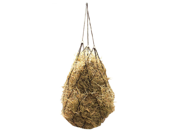 Derby Originals 36” Easy Feed Soft Mesh Poly Rope Hanging Hay Net with 7x7” Holes