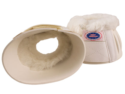 Derby Horse Bell Boots with Double Fleece Trim