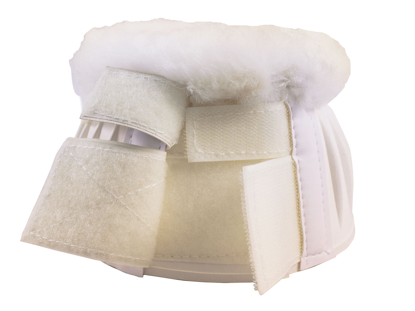 Derby Horse Bell Boots with Double Fleece Trim