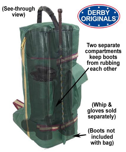 600D Nylon Padded Tall English Riding Boot Carry Bag 