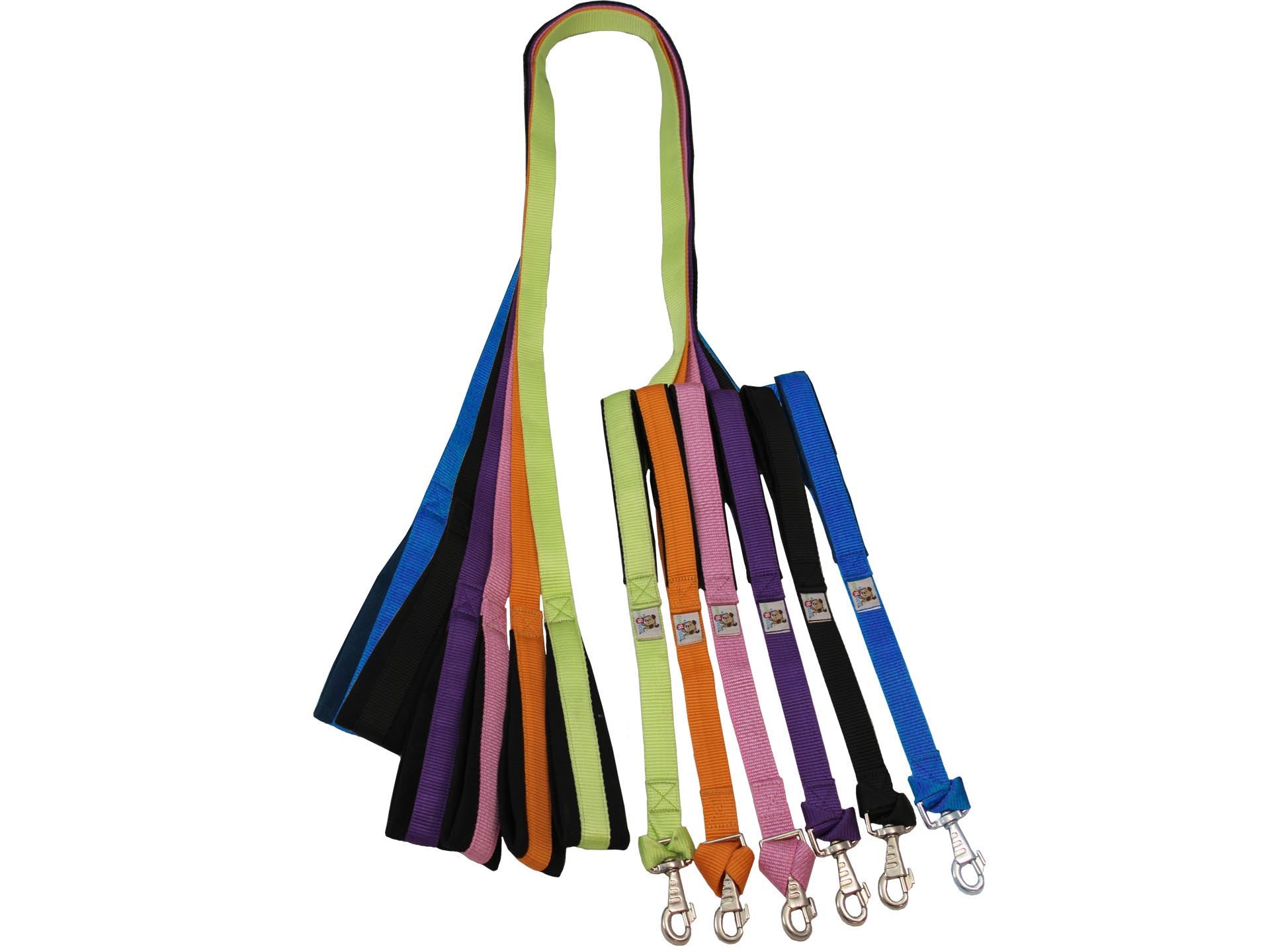 Padded Double Handle Dog Leash Warranted Replaceable Snap